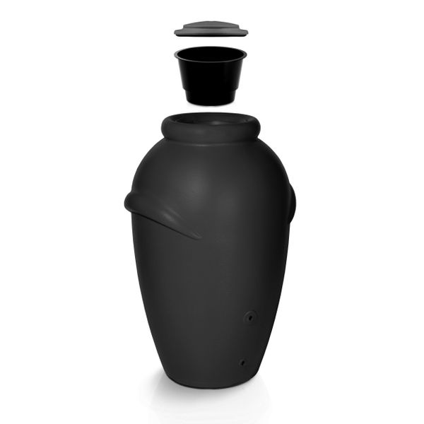 Zbiornik AQUACAN 360 l + łańcuch, podstawa | Antracyt, Pojemność: 360 l, Wymiary 72x80x120 cm, Kolor Antracyt, Waterform, Prosperplast zdjęcie 2