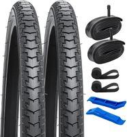 Opona rowerowa z dętką YunSCM 24" 2 szt. AV32mm do roweru miejskiego