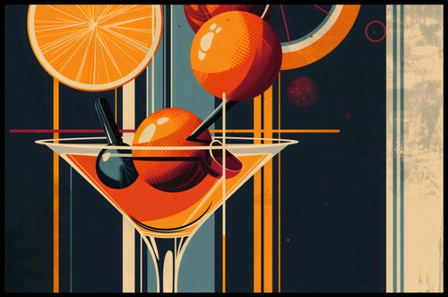 Plakat 91,5x60cm Koktajl w Stylu na Arena.pl