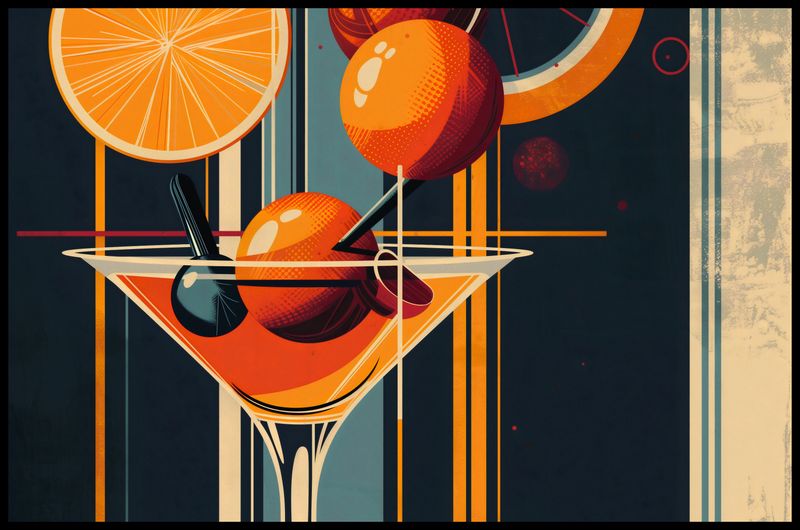 Plakat 91,5x60cm Koktajl w Stylu zdjęcie 2