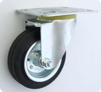 KOŁO METAL-GUMA 100MM OBUDOWA SKRĘTNA 12L - KL100 SKR
