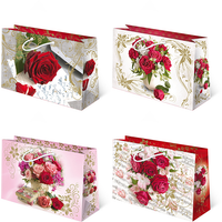 torebki ozdobne th set 120 róża romantyczna 10szt. 33 x 25,5 x 10 cm