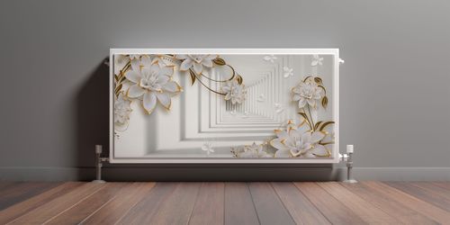 MATA Magnetyczna Na Kaloryfer Tunel 3D Kwiaty Motyle 90cm x 60cm na Arena.pl