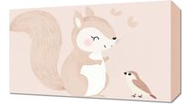 Obraz 50x30cm Wzory dla Dzieci, Dziewczynki i Chłopca - Wiewiór