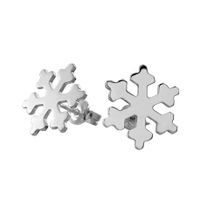 SREBRNE KOLCZYKI ŚNIEŻYNKI ŚWIĄTECZNE SREBRO PRÓBY 925