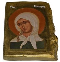 Ikona Święta Zuzanna patronka oczernianych cierpiących z powodu oszczerstw