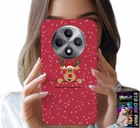 ETUI DO OPPO RENO12 F / 12FS 5G - ŚWIĄTECZNY RENIFER MIKOŁAJ ŚWIĘTA +SZKŁO