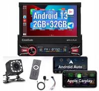RADIO SAMOCHODOWE BT 1 DIN 7" DOTYKOWE ANDROID 13 WIFI APPLE CARPLAY KAMERA