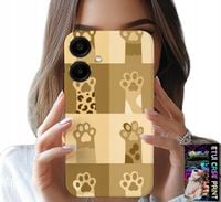 ETUI DO SAMSUNG GALAXY A06 5G - LOVE CAT, WZORY Z KOTAMI, ŁAPKI KOTÓW