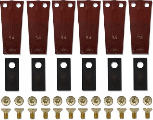 ZESTAW NAPRAWCZY KOSIARKI ROTACYJNEJ 1,65M 1,85M TRZYMAKI NOŻE + ŚRUBY KPL na Arena.pl