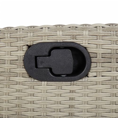 7-cz. zestaw mebli ogrodowych z poduszkami, szary, rattan PE na Arena.pl