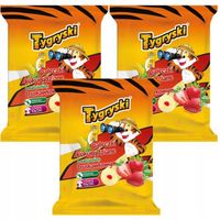 Tygryski pałki kukurydziane z nadzieniem truskawkowym 60g x 3 sztuk