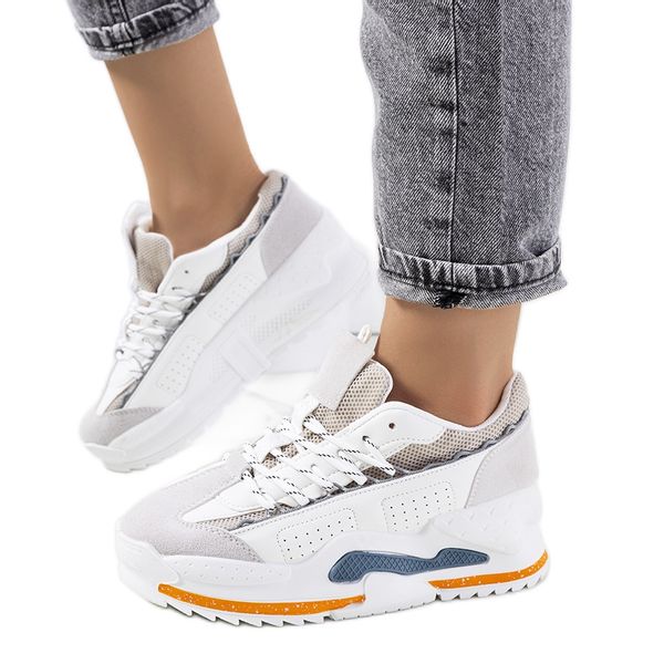 Białe sneakersy damskie r.38 zdjęcie 1