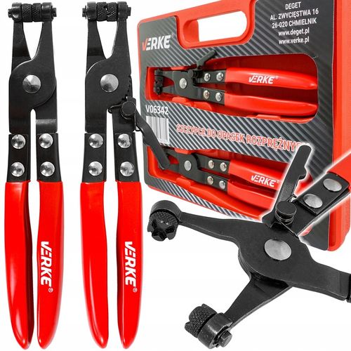 SZCZYPCE DO OPASEK ZACISKOWYCH ROZPRĘŻNYCH PROSTE ZESTAW SZCZYPIEC 2 na Arena.pl