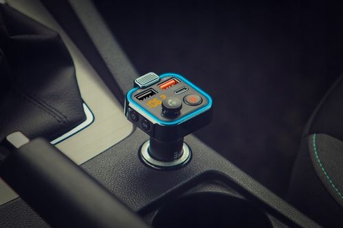 TRANSMITER BLUETOOTH 5.0 FM ŁADOWARKA USB PD 20W QC 3.0 BASS MOCNY MIKROFON na Arena.pl