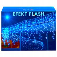 SOPLE 200 LED LAMPKI ZEWNĘTRZNE NIEBIESKIE KURTYNA IP44 STAŁE + FLASH