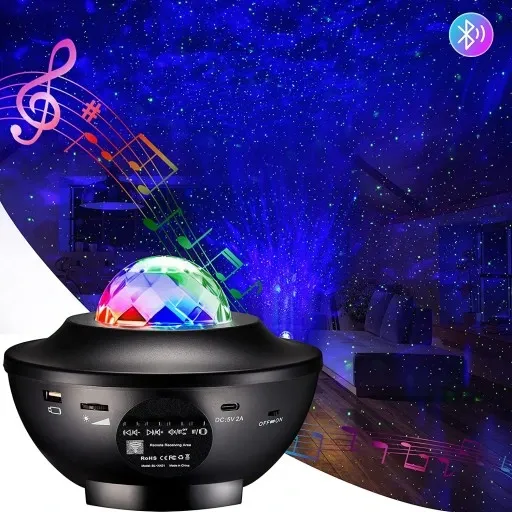 PROJEKTOR GWIAZD KULA LAMPKA LED NOCNA BLUETOOTH zdjęcie 10