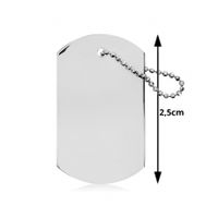 SREBRNY NIEŚMIERTELNIK WOJSKOWY PRÓBA SREBRA 925 GRAWER GRATIS!