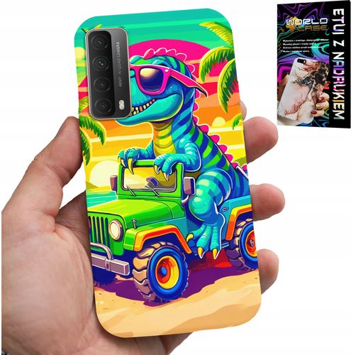 ETUI DO HUAWEI P SMART 2021 - DINOZAUR W CIĘŻARÓWCE WZORY DLA DZIECI na Arena.pl