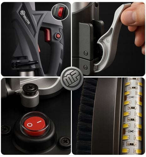 SZLIFIERKA ŻYRAFA GIPSU GŁADZI ŚCIAN TYNKÓW LED WALIZKA Majster PRO na Arena.pl