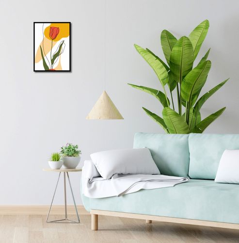 Plakat 30x40cm Przerysowany Tulipan na Arena.pl