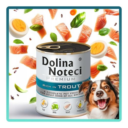 MOKRA KARMA DLA PSA DOLINA NOTECI PREMIUM PUSZKA PIES MIX SMAKÓW 10 X 800G na Arena.pl