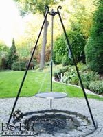 Grill ogrodowy na trójnogu PIOTR z rusztem nierdzewnym 50 cm ES-ER