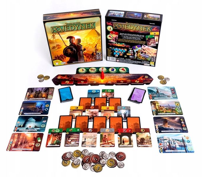 POJEDYNEK 7 CUDÓW ŚWIATA GRA PLANSZOWA KARCIANA TOWARZYSKA RODZINNA REBEL zdjęcie 4
