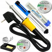 PRECYZYJNA LUTOWNICA KOLBOWA 60W CYNA PASTA ZESTAW