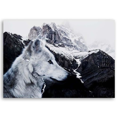 Deco Panel, Wilk na tle góry 60x40 na Arena.pl