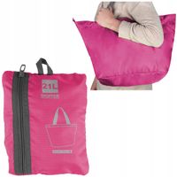 Różowa Torba podróżna do samolotu na zakupy DUNLOP 21L POJEMNA SKŁADANA