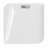 Talerz deserowy kwadratowy QUATRE HomeDelux 19 cm biały porcelanowy