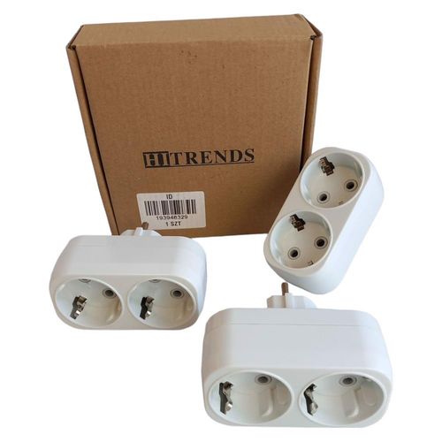 Gniazdo Podwójne 2w1 Wtyczka Podwójna 3szt na Arena.pl