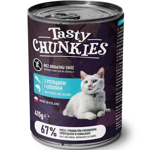 Tasty Chunkies GRAIN-FREE dla KOTA Mix smaków MEGA ZESTAW 24x415g na Arena.pl