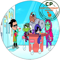 Opłatek na tort Młodzi Tytani