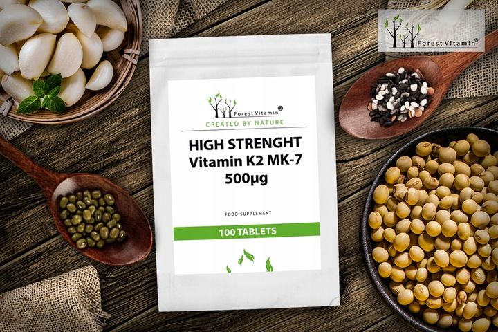 FOREST WITAMINA K2 MK-7 500mcg 100 tab NATURALNA zdjęcie 10