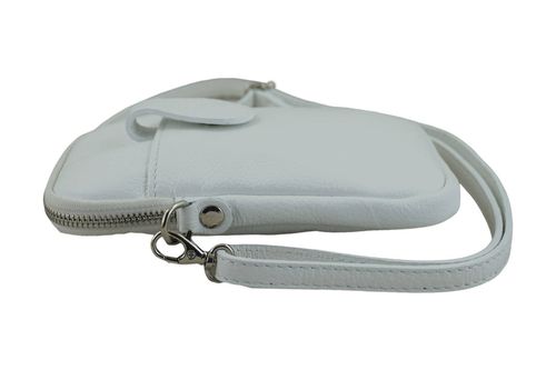 Skórzane etui na telefon - Białe na Arena.pl