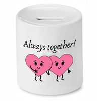 Skarbonka Dla Dziewczyny Always Together Prezent Z Nadrukiem Ze Zdjęciem