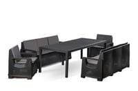 Zestaw Mebli Ogrodowych NAPOLI MIDI 8 Antracyt