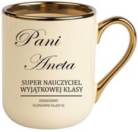 Kubek PREMIUM prezent dla NAUCZYCIELKI WYCHOWAWCZYNI PEDAGOGA z imieniem