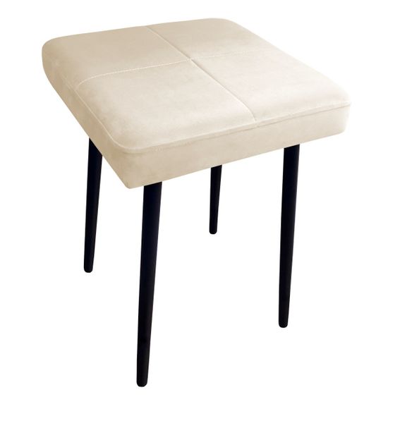Taboret MAX MG50 kremowy podstawa czarna zdjęcie 1