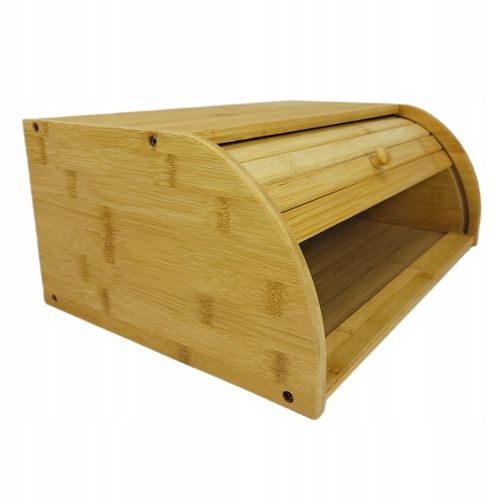 CHLEBAK bambusowy ROLL-TOP duży POJEMNIK na pieczywo EKO kuchnia na Arena.pl
