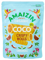 Rurki Waflowe Kokosowe Bezglutenowe BIO 140 g - Amaizin