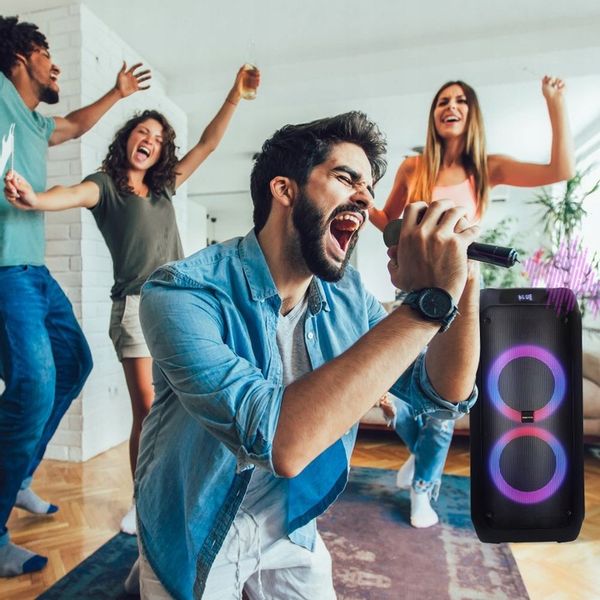 Głośnik Karaoke Bluetooth MANTA ATTIS Mikrofon USB Power Audio Przenośny zdjęcie 10