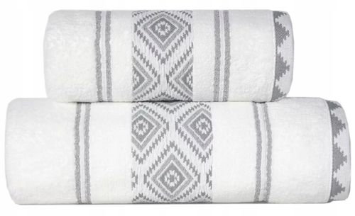 Ręcznik Azteka 70x130 biały aztecki Greno na Arena.pl