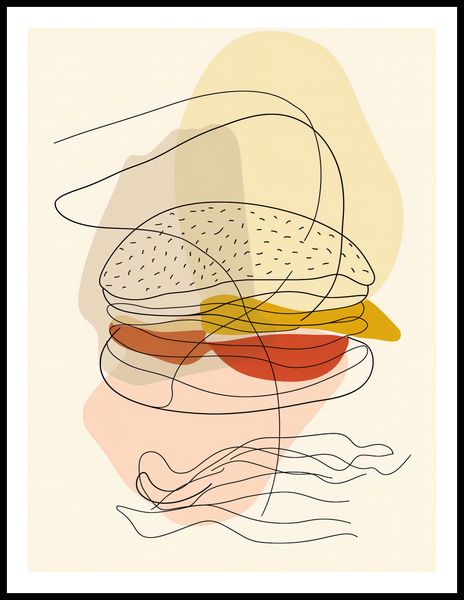 Plakat 60x80cm Cieniutki Burger zdjęcie 3
