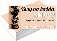 Wizytówki firmowe 100szt WIELE RÓŻNYCH WZORÓW do wyboru SPRZEDAŻ OBUWIA