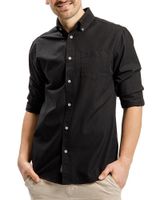 Koszula męska Cross Jeans 35253 - 020 - czarna XL