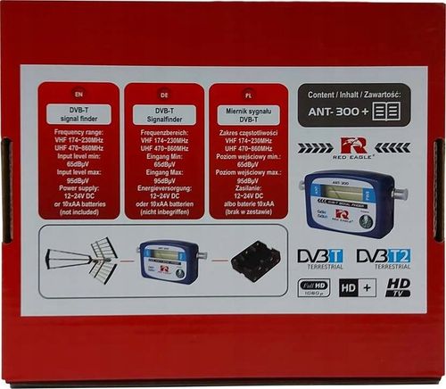 MIERNIK SYGNAŁU DVB T2 RED EAGLE ANT300 Z KOMPASEM PODŚWIETLENIE ETUI na Arena.pl