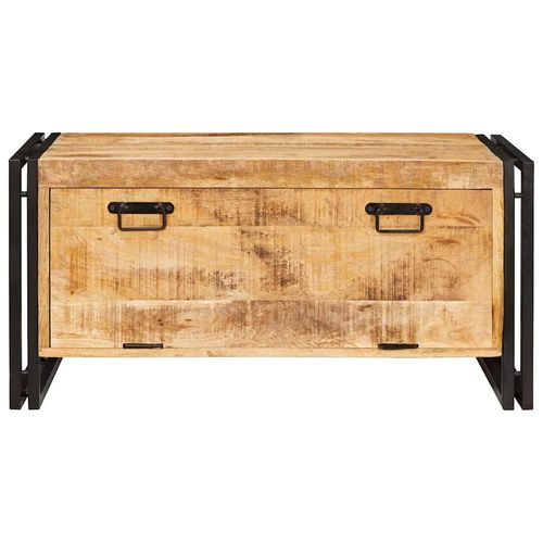 Szafka na buty Brązowy 90 x 38 x 45 cm lite drewno mango na Arena.pl